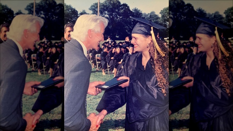 Dorit Kemsley during her high school graduation