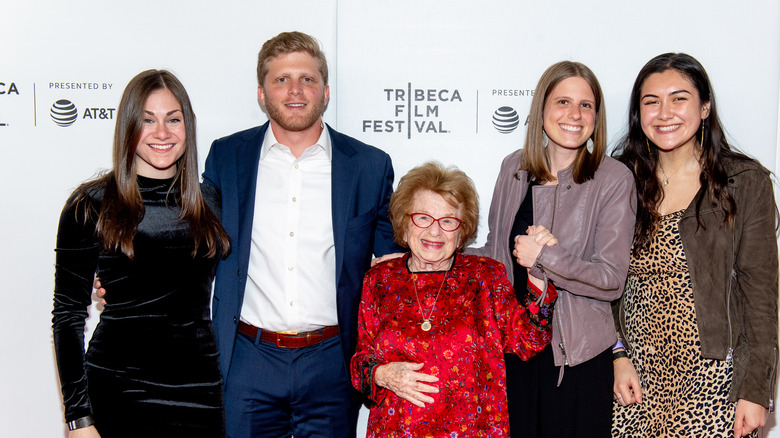 Dr. Ruth Westheimer with family members at Tribeca