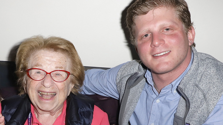 Dr. Ruth Westheimer and Ari Einleger smiling