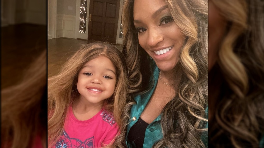 Drew Sidora and her daughter 