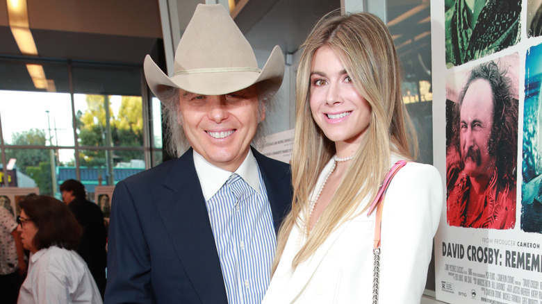 David Yoakam and his girlfriend  Emily Joyce smiling  