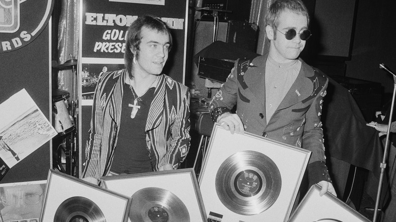 Elton John and Bernie Taupin in the early 1970s