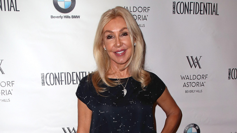 Linda Thompson attending Los Angeles Confidential Women of Influence Tea