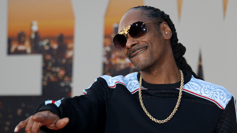 Snoop Dogg pointing