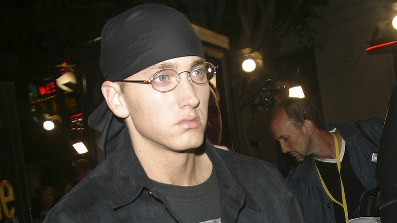 Eminem at the "8 Mile" premiere