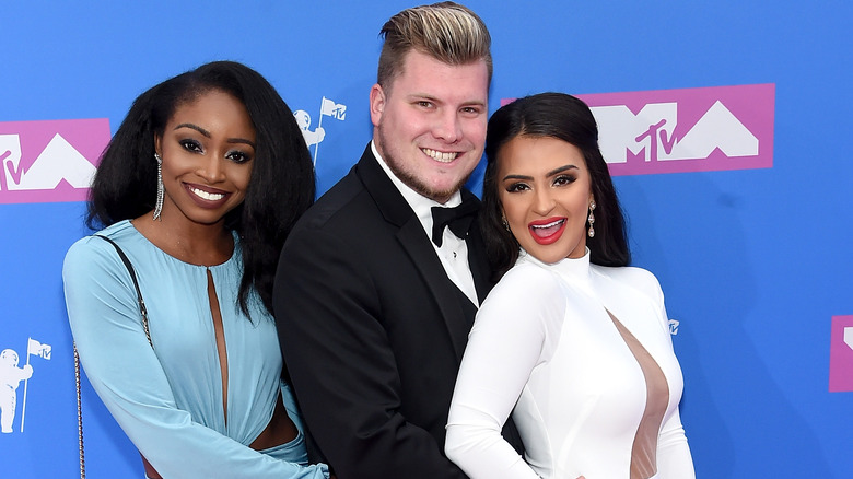 Nilsa Prowant and members of "Floribama Shore" cast at the VMAs 