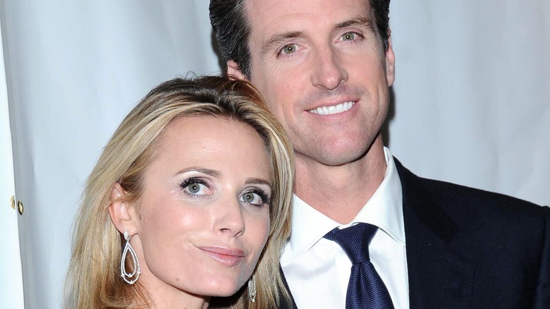 Jennifer Siebel and Gavin Newsom posing