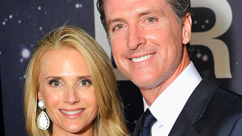 Jennifer Siebel and Gavin Newsom smiling