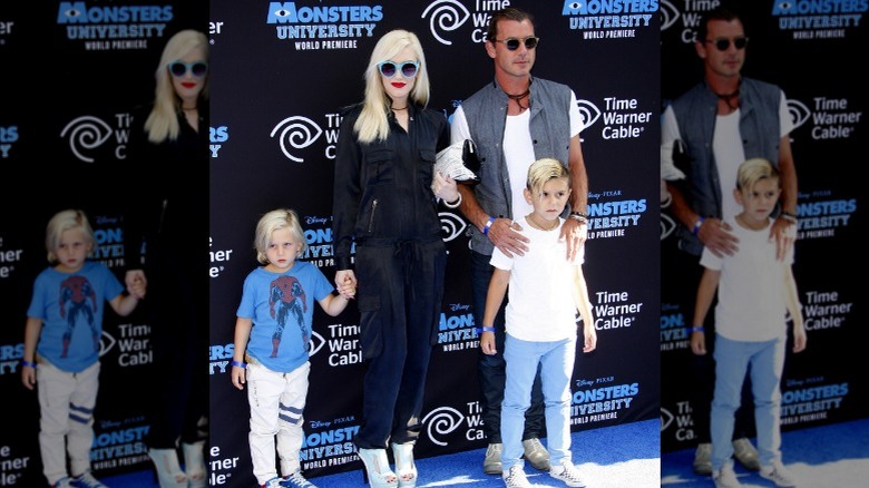 Gwen Stefani and Gavin Rossdale with sons