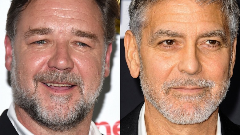 Russell Crowe and George Clooney side by side