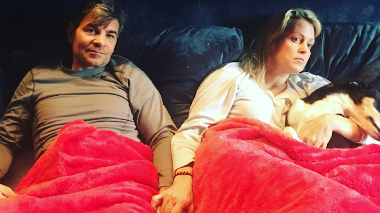 George Stephanopoulos and Ali Wentworth in bed