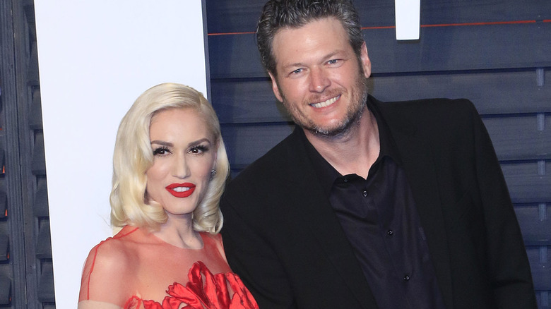 Gwen Stefani and Blake Shelton at the 2016 Vanity Fair party