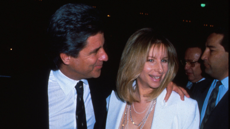 Jon Peters and Barbra Streisand at a premiere