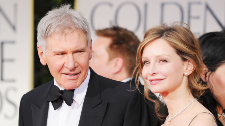 Harrison Ford and Calista Flockhart at the Golden Globes