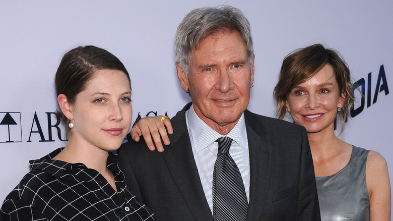 Georgia and Harrison Ford, Calista Flockhart smiling