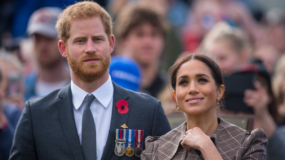 Prince Harry and Meghan Markle at an event