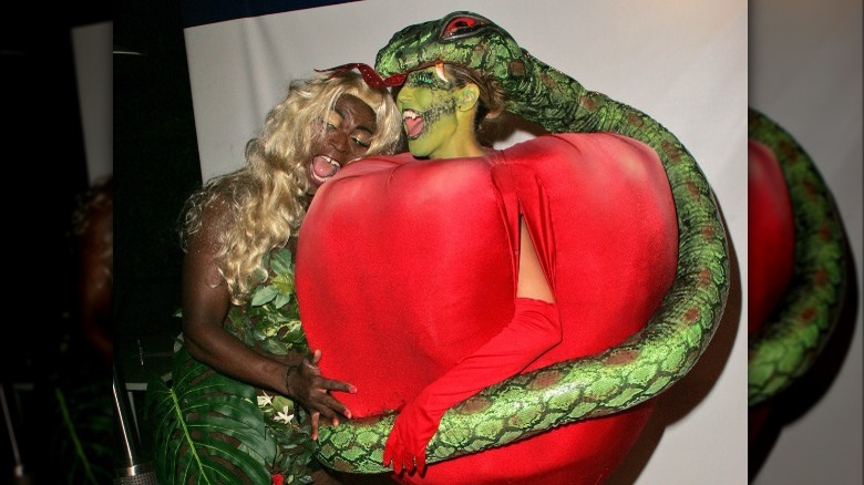 Seal and Heidi Klum in Halloween costumes