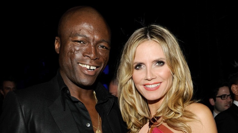 Seal and Heidi Klum smiling