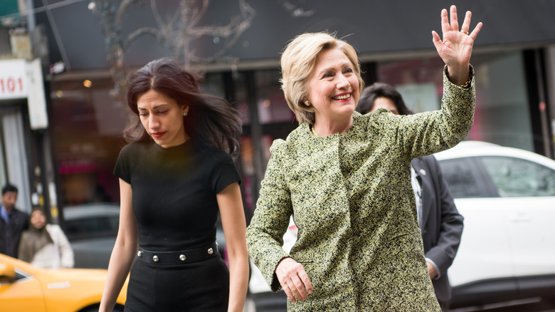 Huma Abedin and Hillary Clinton together