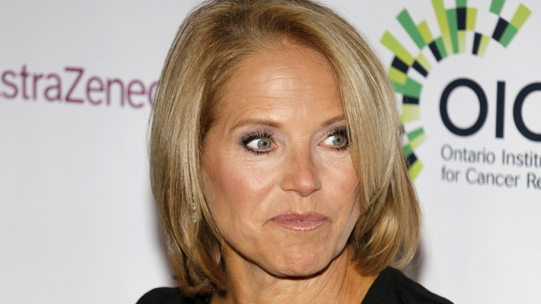 Katie Couric looking away