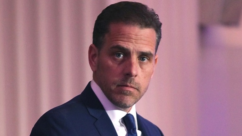 Hunter Biden looking to the side