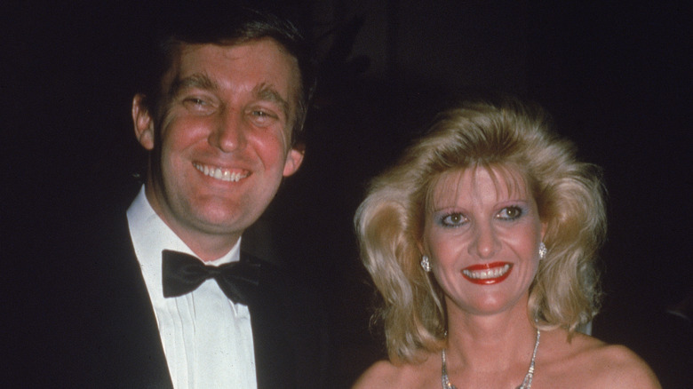 Donald and Ivana Trump smiling