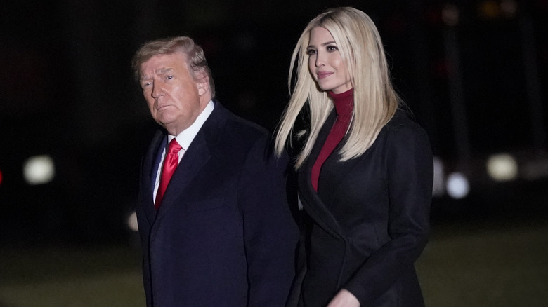Ivanka Trump walking with her father
