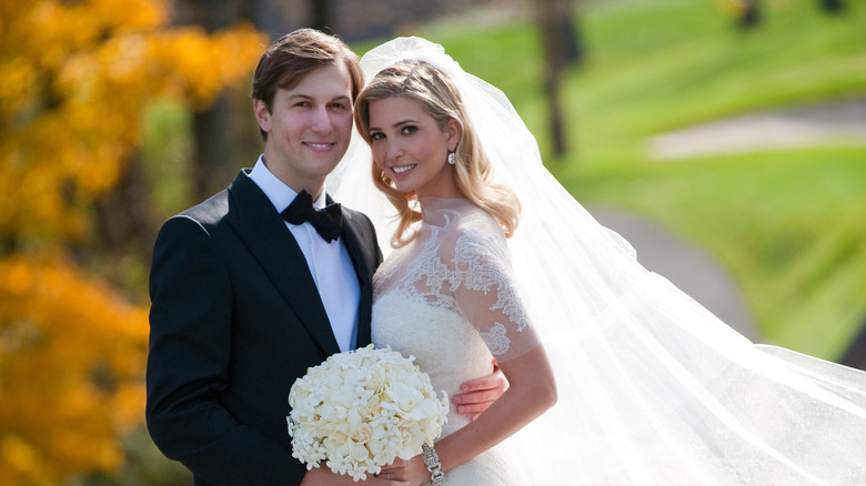 Jared Kushner and Ivanka Trump at their wedding  
