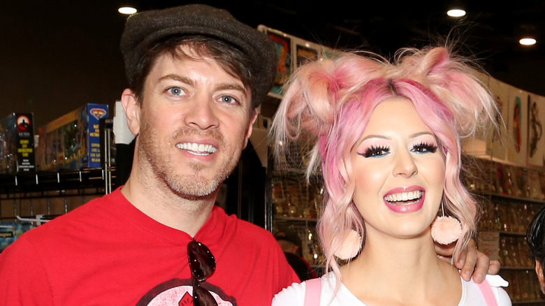 J.D. Scott with hand on Annalee Belle's shoulder