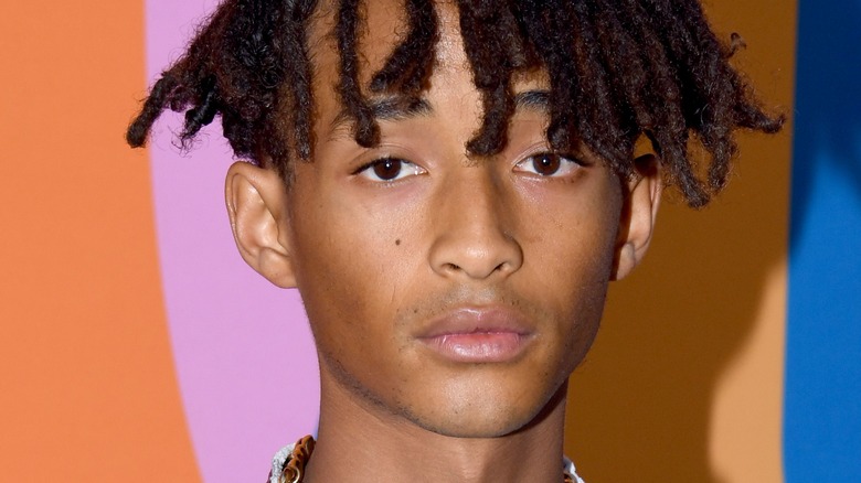 Jaden Smith against a colorful background