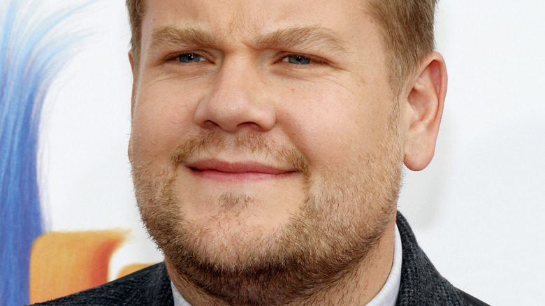 James Corden squinting