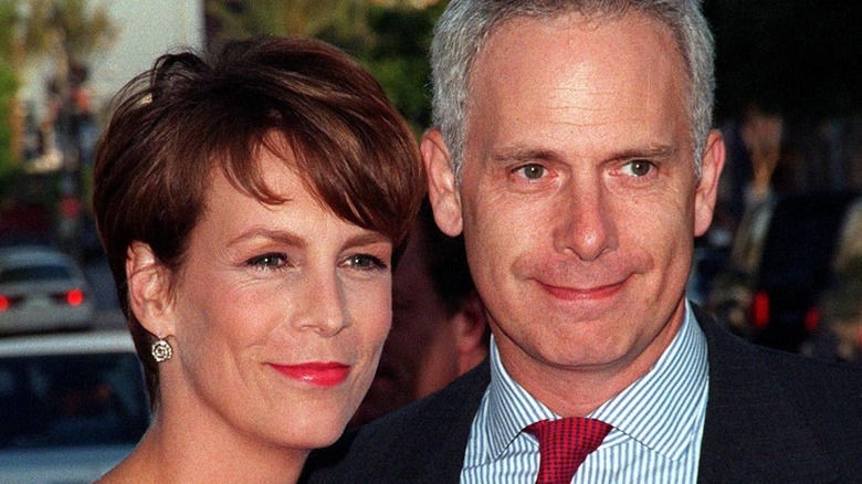 Jamie Lee Curtis, Christopher Guest smiling