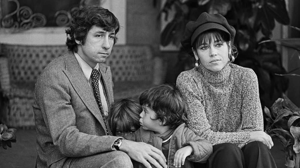 Tom Hayden and Jane Fonda with children