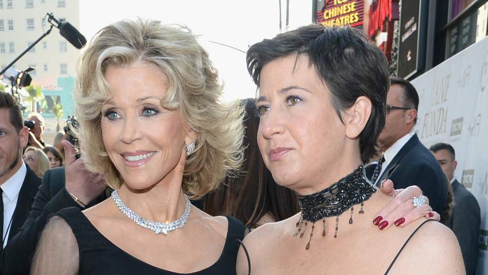 Jane Fonda and Vanessa Vadim at an event 