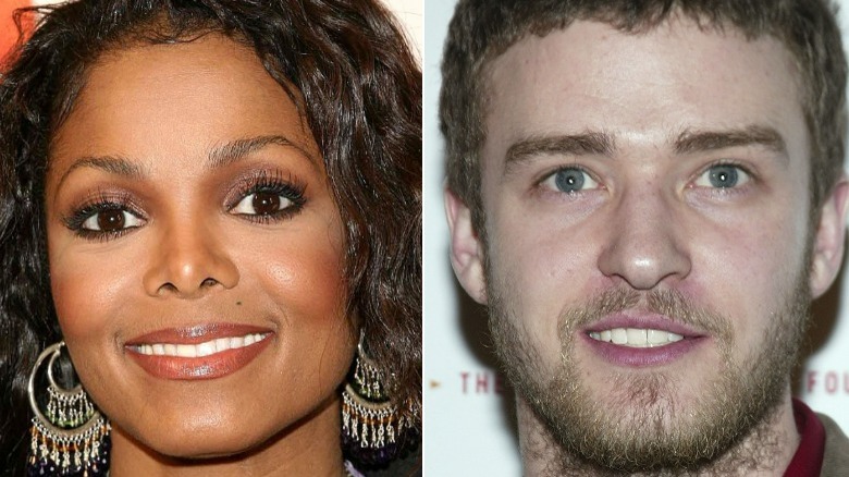 Janet Jackson, Justin Timberlake smiling