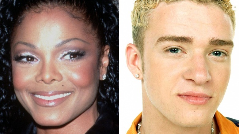 Janet Jackson, Justin Timberlake smiling