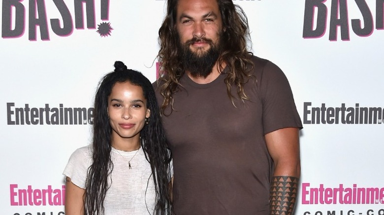 Jason Momoa and Zoë Kravitz