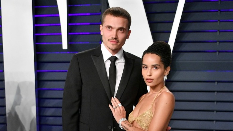 Zoe Kravitz and Karl Glusman, posing together