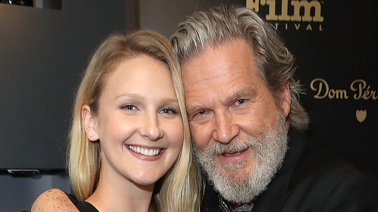 Hayley Bridges and Jeff Bridges smiling