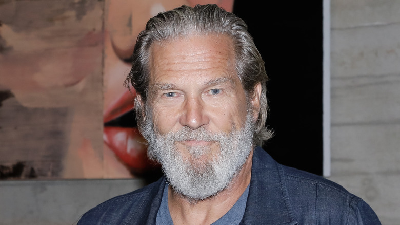 Jeff Bridges looking at the camera