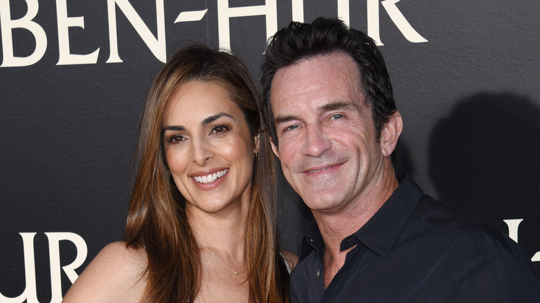 Jeff Probst and Lisa Ann Russell at a movie premiere