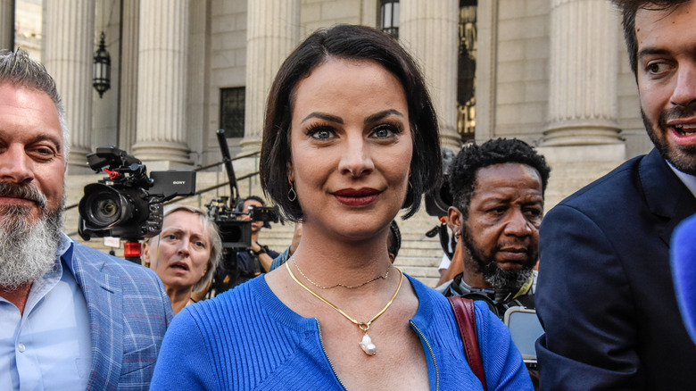 Sarah Ransome outside courthouse