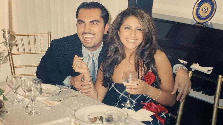 Bill and Jennifer Aydin at their engagement party