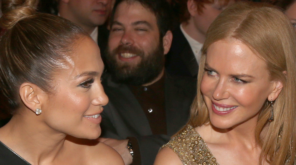 Jennifer Lopez and Nicole Kidman at the Grammy Awards