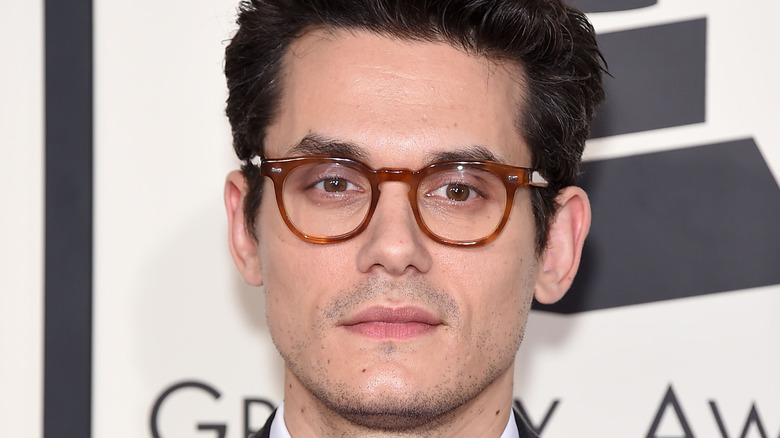 John Mayer wearing glasses 