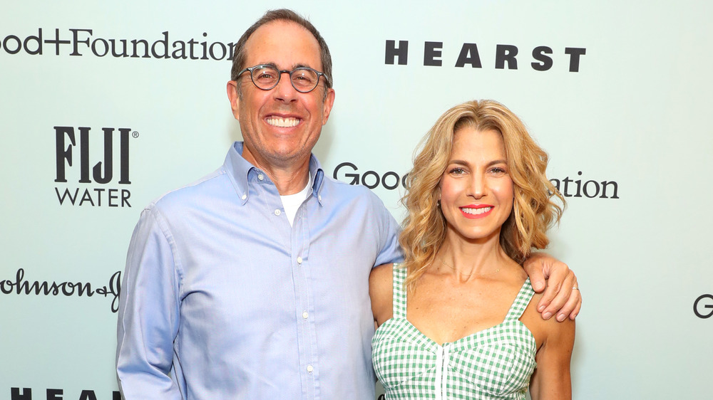 Jerry and Jessica Seinfeld at charity event