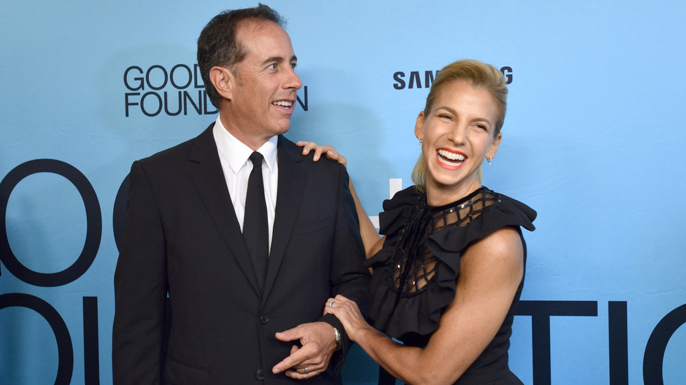 Jerry and Jessica Seinfeld at charity event
