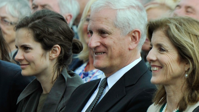 Rose Kennedy Schlossberg sitting next to her parents