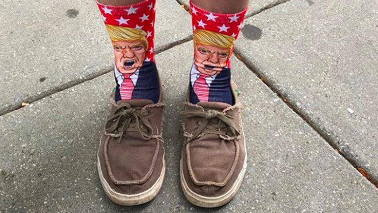 Trump socks on Israel Dillard