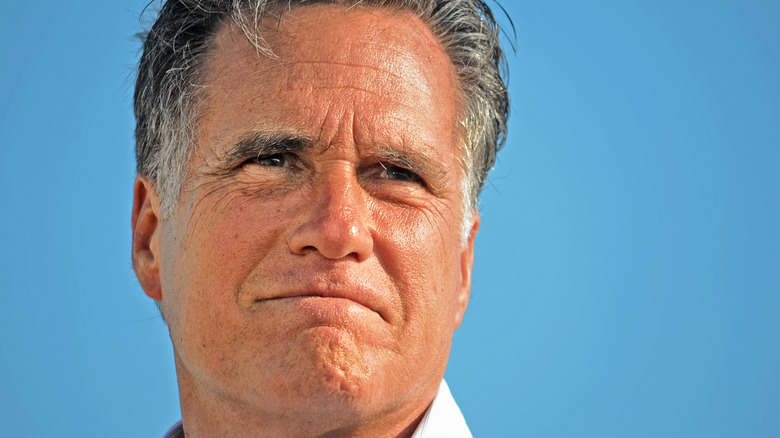 Mitt Romney grimacing